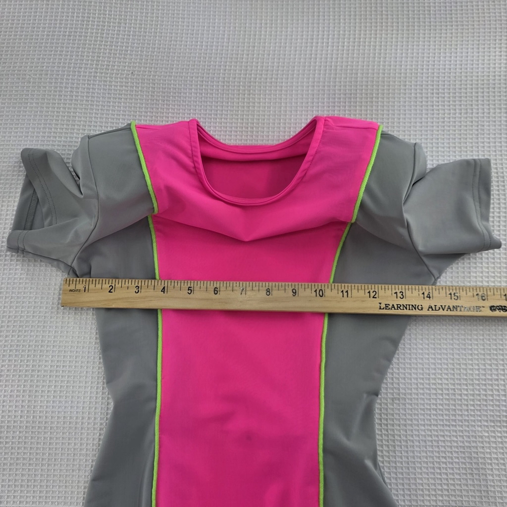 Rave Unicorn Universe Bodycon Dress Womens S Neon Pink Gray Belt Bag Festival - Picture 5 of 12